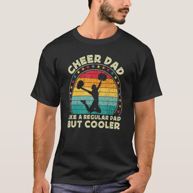 Mens  Cheer Dad For Men Cheerleading Cheerleader D T-Shirt (Front)
