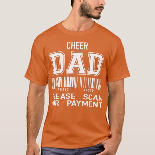 Mens Cheer Dad  Funny Cheerleading Gift  T_Shirt