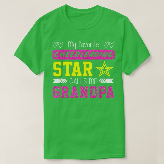 Mens Cheerleading  My Favorite Cheerleader Calls M T-Shirt (Design Front)