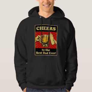 Mens Cheers To The Best Dad Ever New Dad For Men Hoodie
