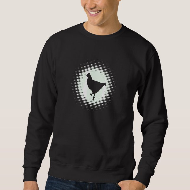 Mens Chicken Coop Chicken  Chicken Whisperers Chic Sweatshirt (Front)