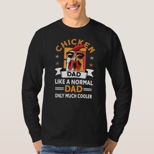Mens Chicken Dad  Farmer Rooster Hen Chicken T_Shirt