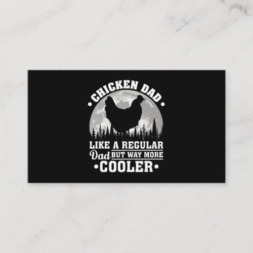 Mens Chicken Dad Like A Regular Dad Funny Chicken  Business Card