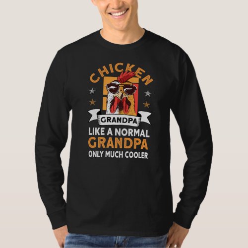 Mens Chicken Grandpa  Farmer Rooster Hen Chicken   T_Shirt