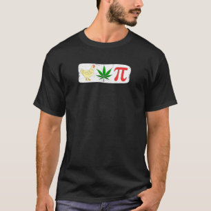 Mens Chicken Pot Pie Weed Humor T-Shirt