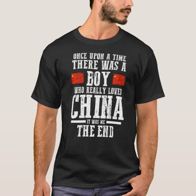 Mens China Chinese Flag   T-Shirt (Front)