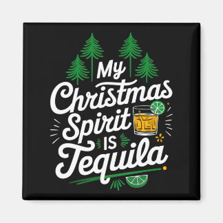 Mens Christmas Spirit Is Funny Mexican Gift Magnet