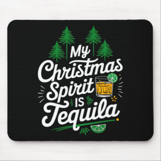 Mens Christmas Spirit Is Funny Mexican Gift Mouse Pad