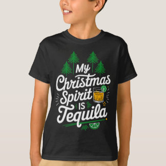 Mens Christmas Spirit Is Funny Mexican Gift T-Shirt