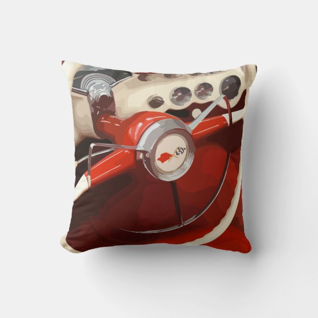 Vintage car 2024 throw pillows