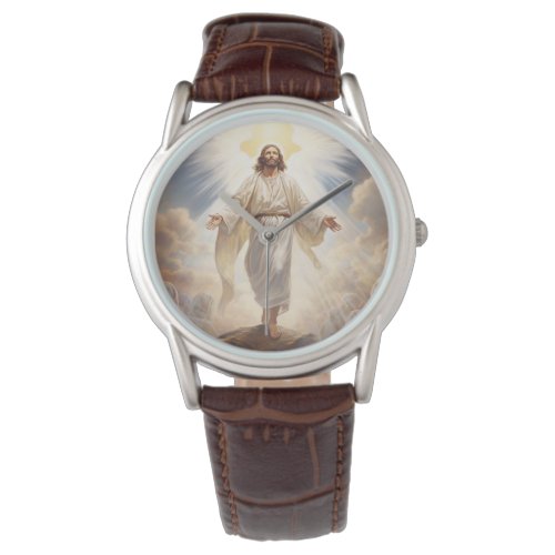 Mens Classic Leather Watch_Jesus Watch