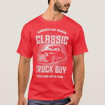 Mens Classic Truck Guy Funny Vintage American Pick T-Shirt
