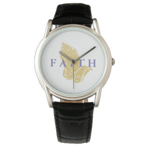 Mens Classic Watch-Hands of Prayer Faith Watch