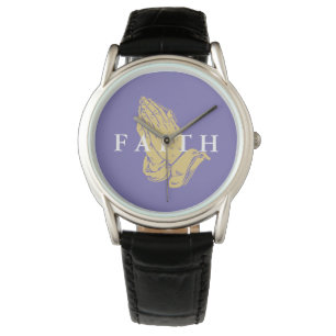 Mens Classic Watch-Hands of Prayer Faith Watch
