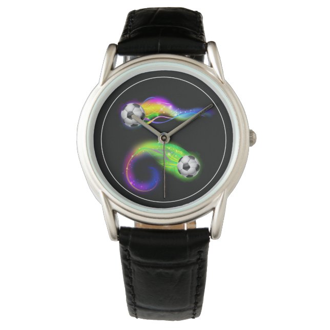 Men's Classic Watch-Soccer Balls Watch (Front)
