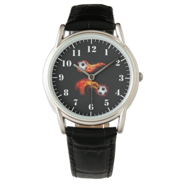 Men's Classic Watch-Soccer Balls Watch (Front)
