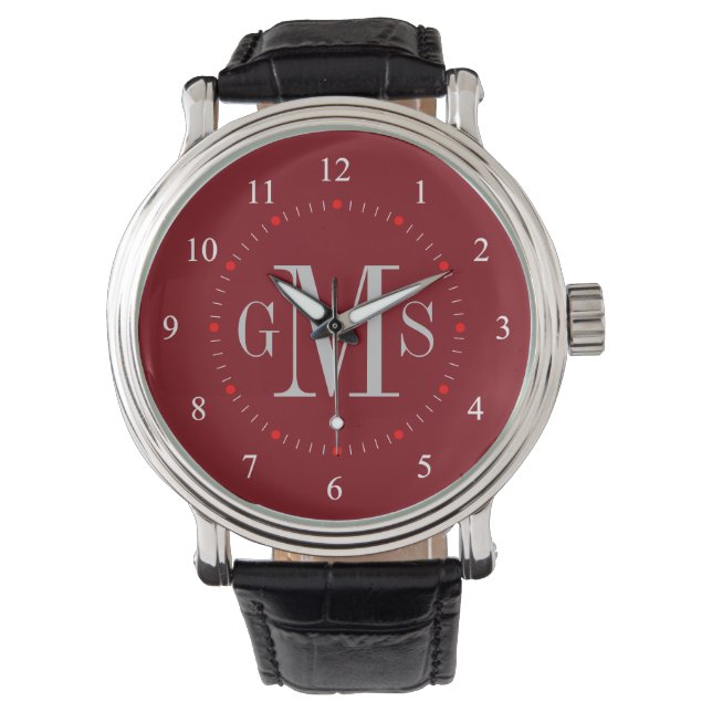 Men's Classy Personalized Monogram Watch (Front)
