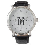 Men&#39;s Classy Personalized Monogram Watch at Zazzle
