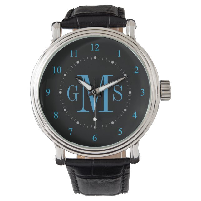 Men's Classy Personalized Monogram Watch (Front)