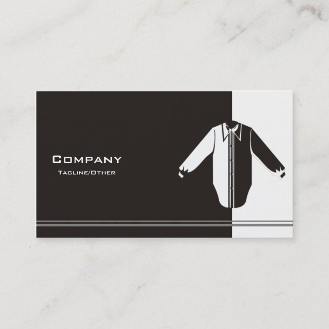 Men's Clothing 2 Business Card (Front)