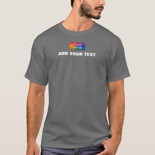 Mens Clothing Apparel Fashion Add Your Logo Text T_Shirt
