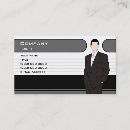 Men's Clothing Business Card Template