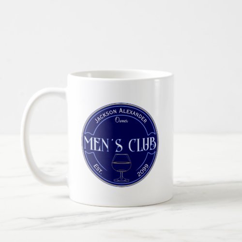 Mens Club Man Cave Bar Coffee Mug