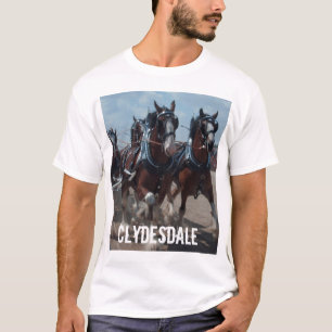 Mens Clydesdale horse T-Shirt