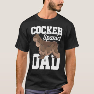 Mens Cocker Spaniel Dad Dog  Cute Animal Pet Cocke T-Shirt