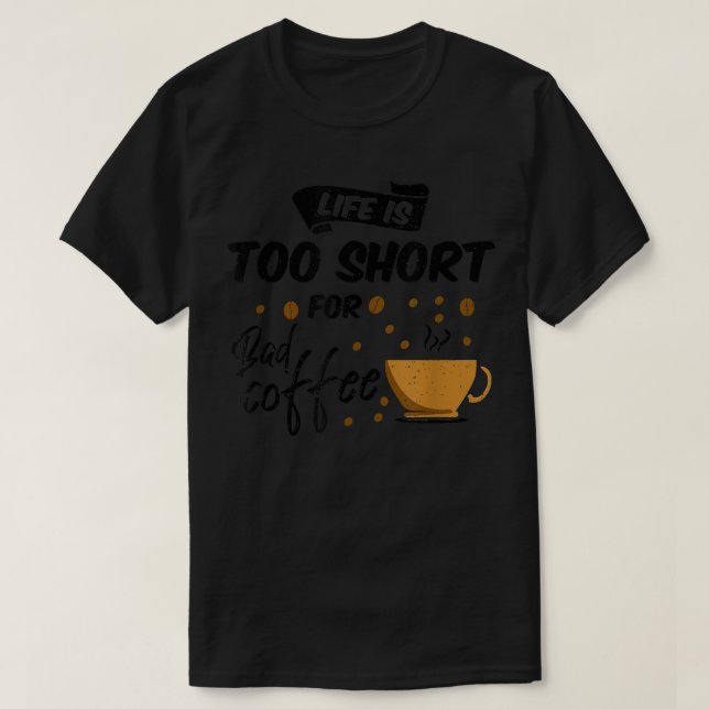 Mens Coffee Snob For Caffeine Addict And Barista D T-Shirt (Design Front)
