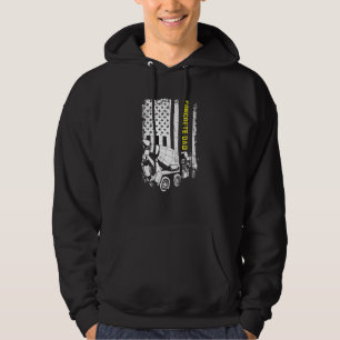 Mens Concrete Finisher For Construction Cement Wor Hoodie