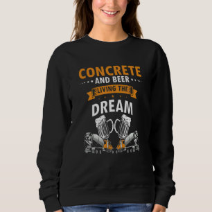 Mens Concrete Finisher for Construction Cement Wor Sweatshirt