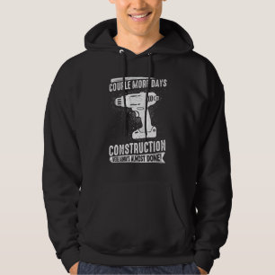 Mens Construction construction site construction w Hoodie