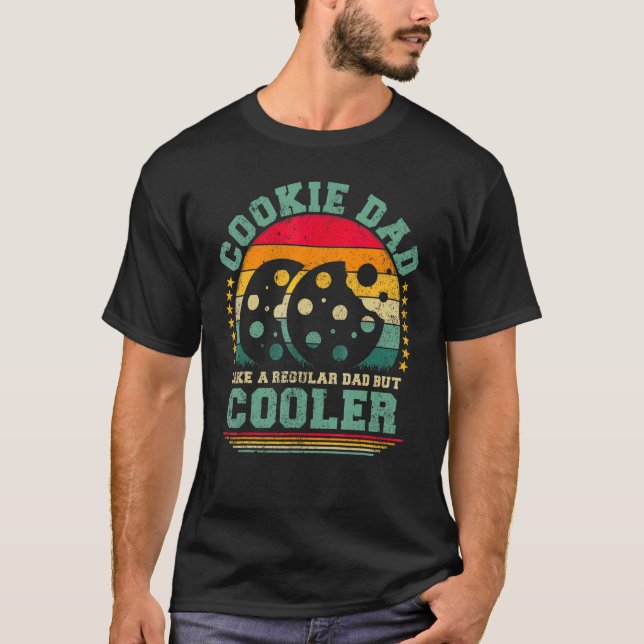Mens Cookie Dad Like A Regular Dad But Cooler Fath T-Shirt (Front)