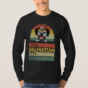 Mens Cool Best Dalmatian Dad Ever Father's Day T-Shirt