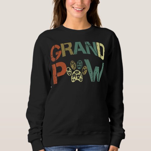 Mens Cool Dog  Grand Paw Doggy Puppy Lover Grandpa Sweatshirt