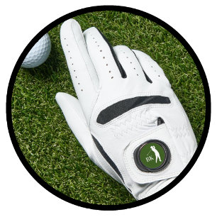 Men's Cool Monogram Golf Glove With Marker