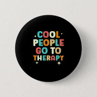 Mens cool people go to therapy awareness mental button