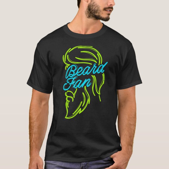 Mens Cool Statement Beard Growth Hairstyle Masculi T-Shirt (Front)
