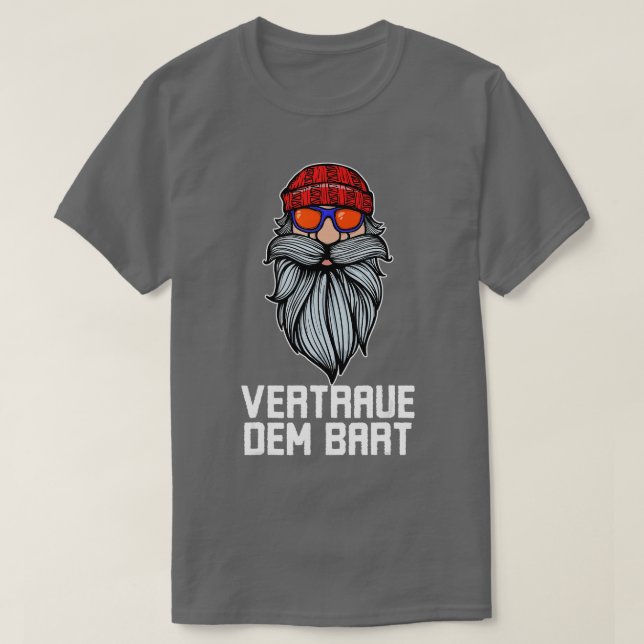 Mens Cool Statement Beard Hair Beard Growth Full B T-Shirt (Design Front)