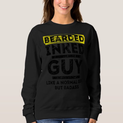 Mens Cool Statement Masculinity Bearded Beard Grow Sweatshirt