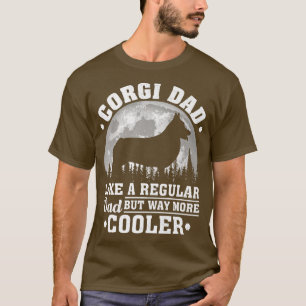Mens Corgi Dad Like A Regular Dad Funny Corgi Dog T-Shirt