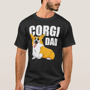 Mens Corgi Dad Pembroke Welsh Corgi Graphic T-Shirt