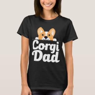 Mens Corgi Dog Corgi Dad T-Shirt