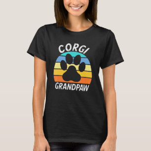 Mens Corgi Grandpa Welsh Pembroke Corgi Grandpaw T-Shirt