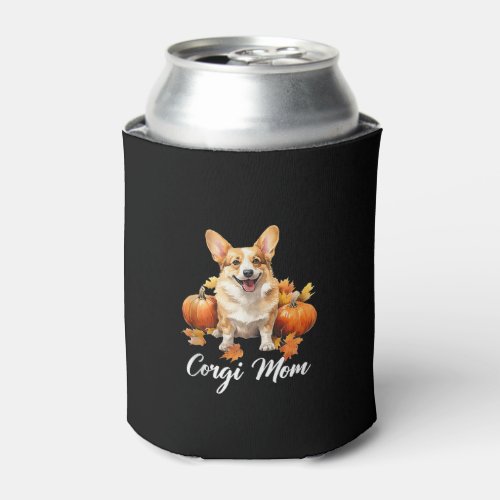 Mens Corgi Mom Funny Corgi Halloween 2024 Pembroke Can Cooler