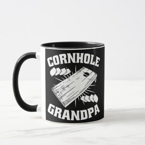 Mens Cornhole Champion Funny Cornhole Grandpa Mug