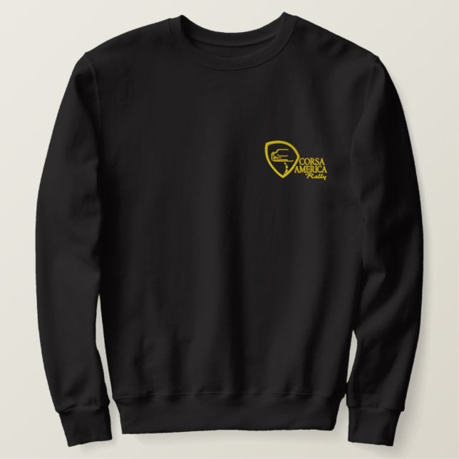 Mens Corsa Embroidered Sweatshirt (Design Front)
