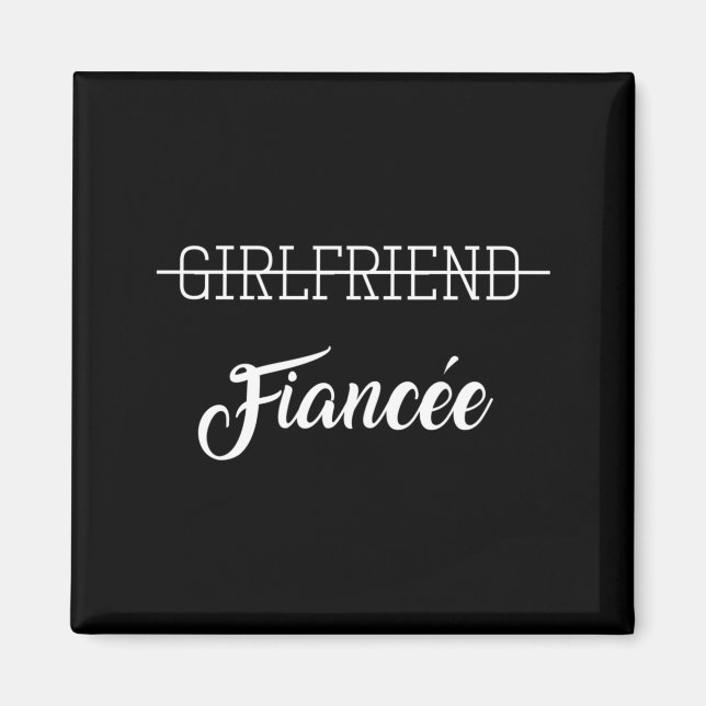 Mens Couple Engagement Engaged Women Funny Future Magnet (Front)