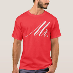 Mens Couple Man Marriage Groom Bachelor Mr T-Shirt
